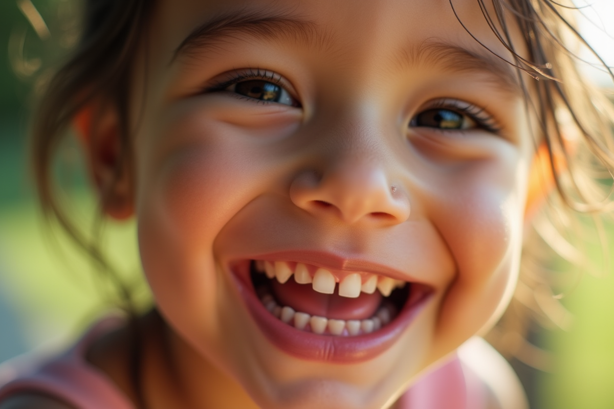 enfants joyeux